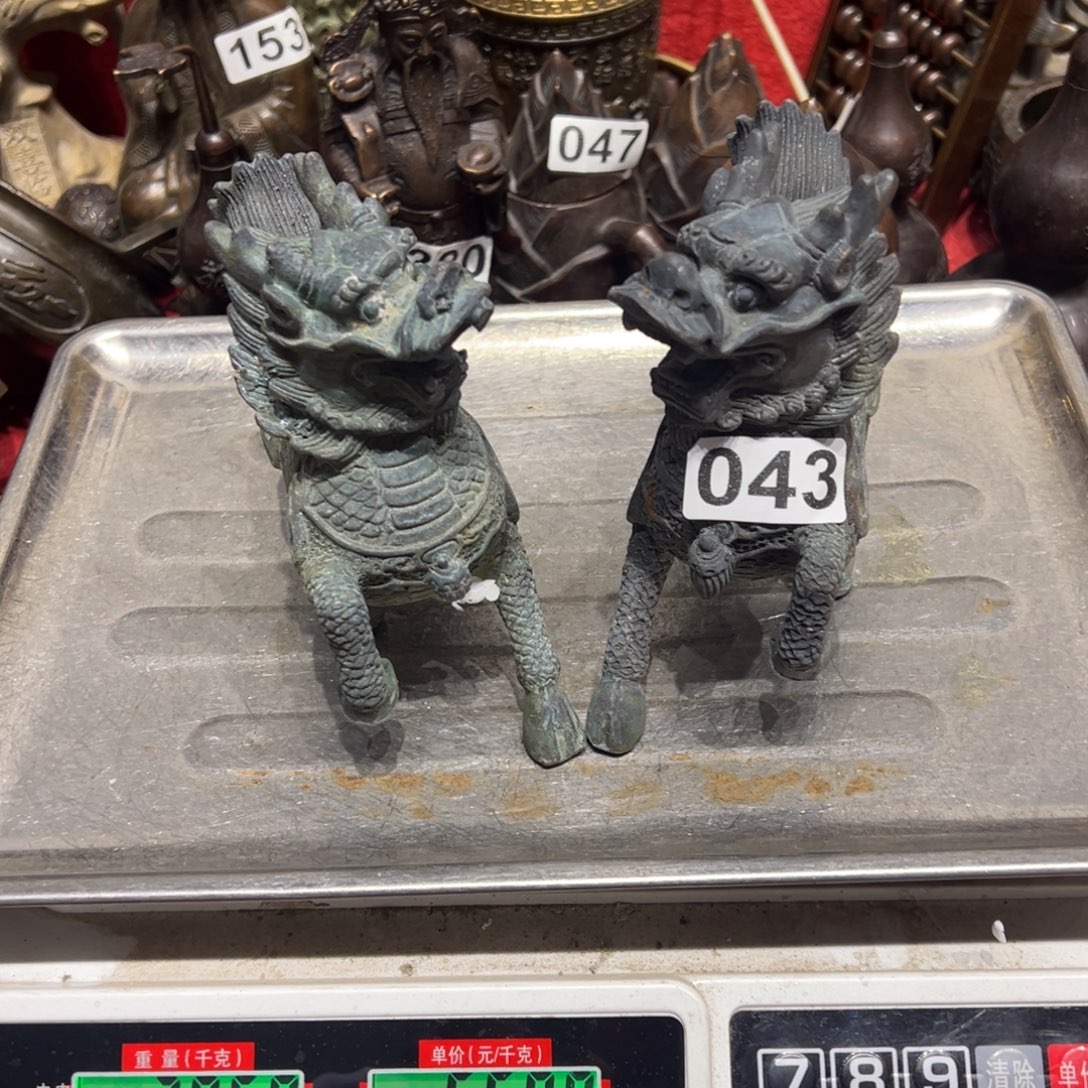 ****叔黄铜摆件，文房摆件