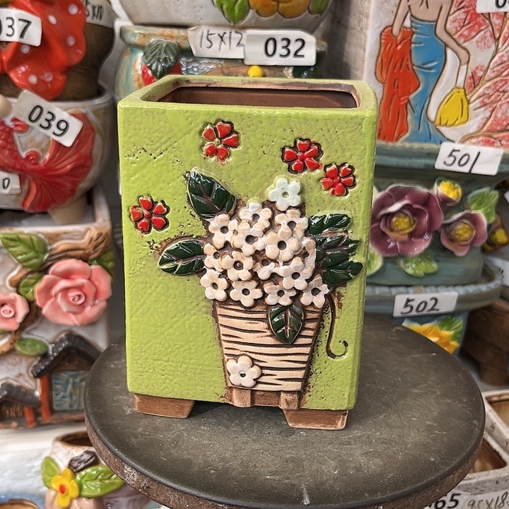 粗陶材质多肉花盆