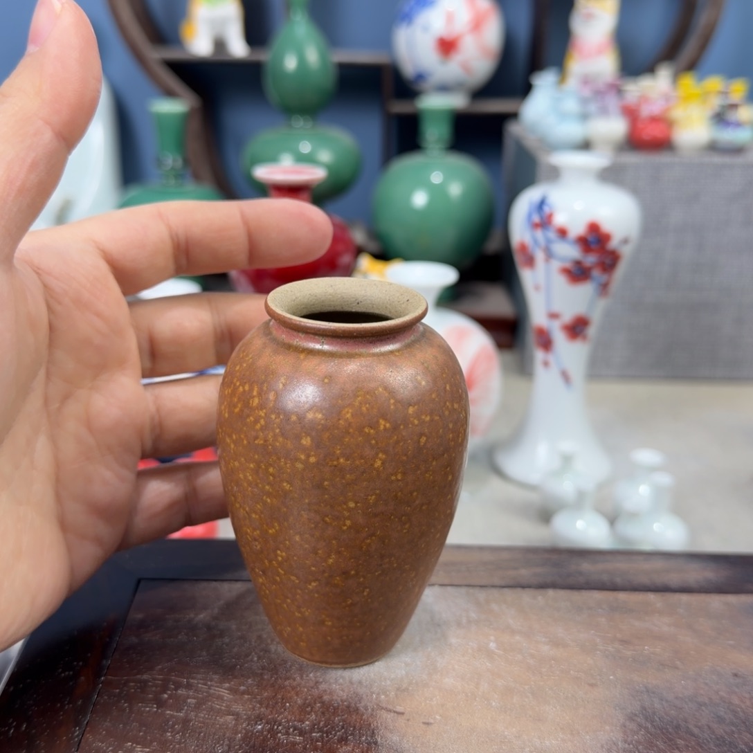 陶瓷手工小花器摆件