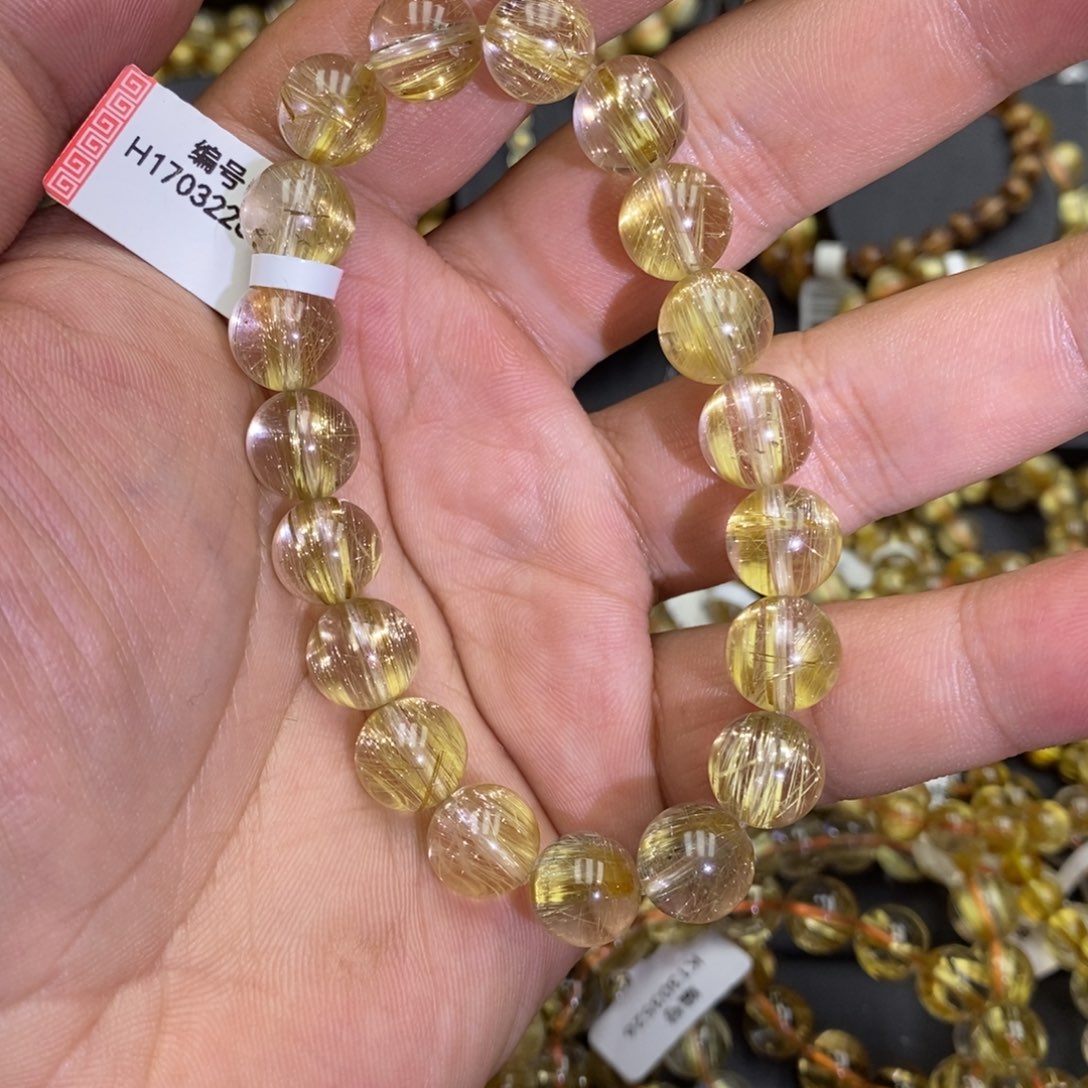 发晶手串未镶嵌卓慕水晶天然发晶H17032268