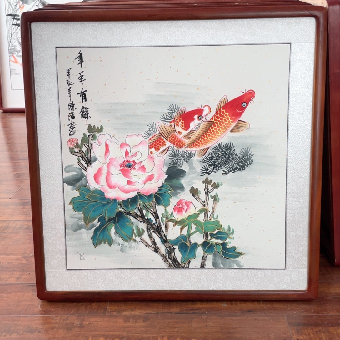 国画带框尺寸63*63厘米