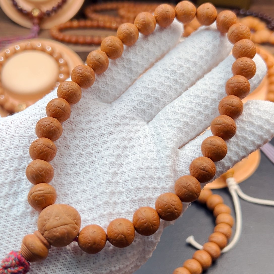 手串凤眼菩提11.5mm红皮高油铁籽