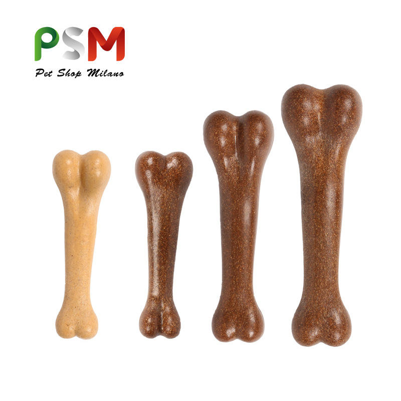 PSM宠物磨牙玩具骨头牛肉香味棒骨磨牙固齿耐磨耐咬互动训练