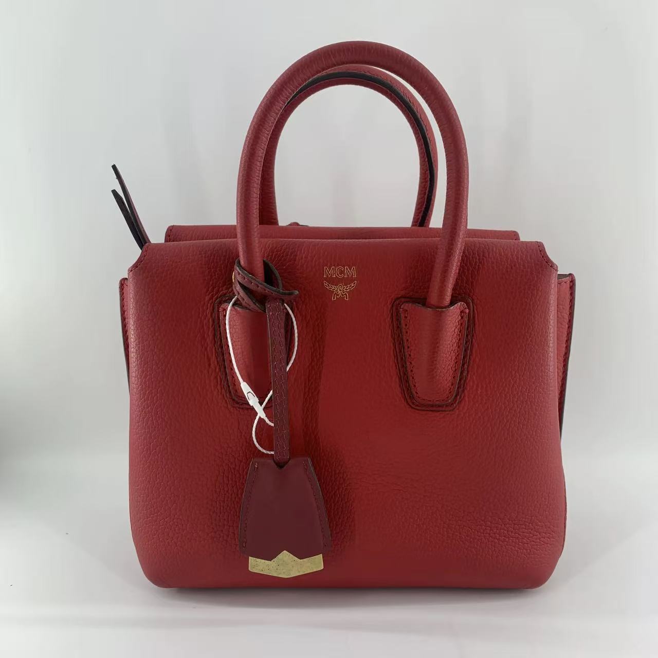 95新 MCM MCM 红色手提斜挎包bwz12770