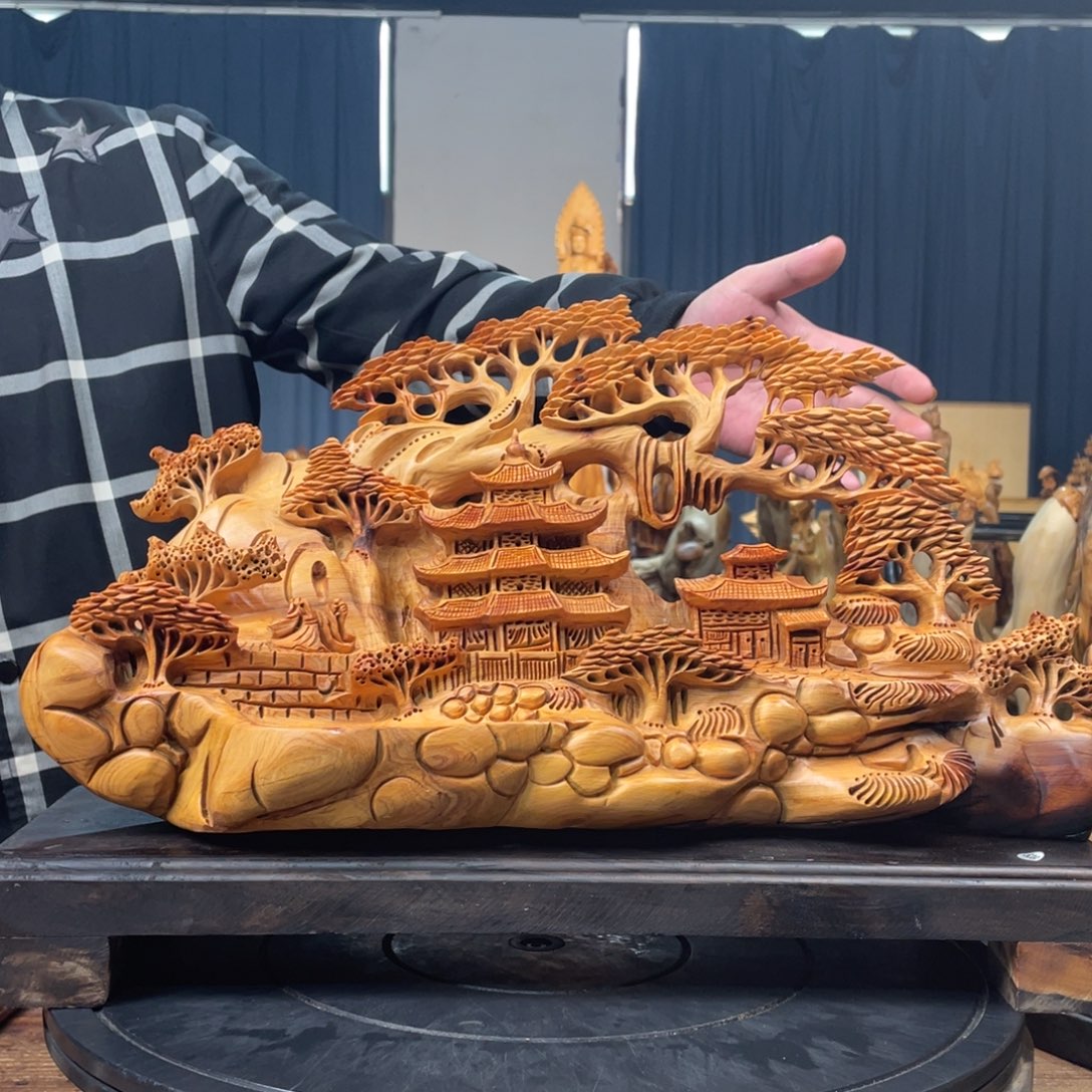 柏木（崖柏）山水倒流香送两盒香