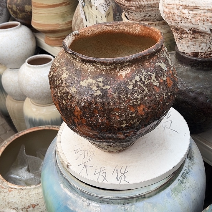 景德镇精品花盆栽适口17高24