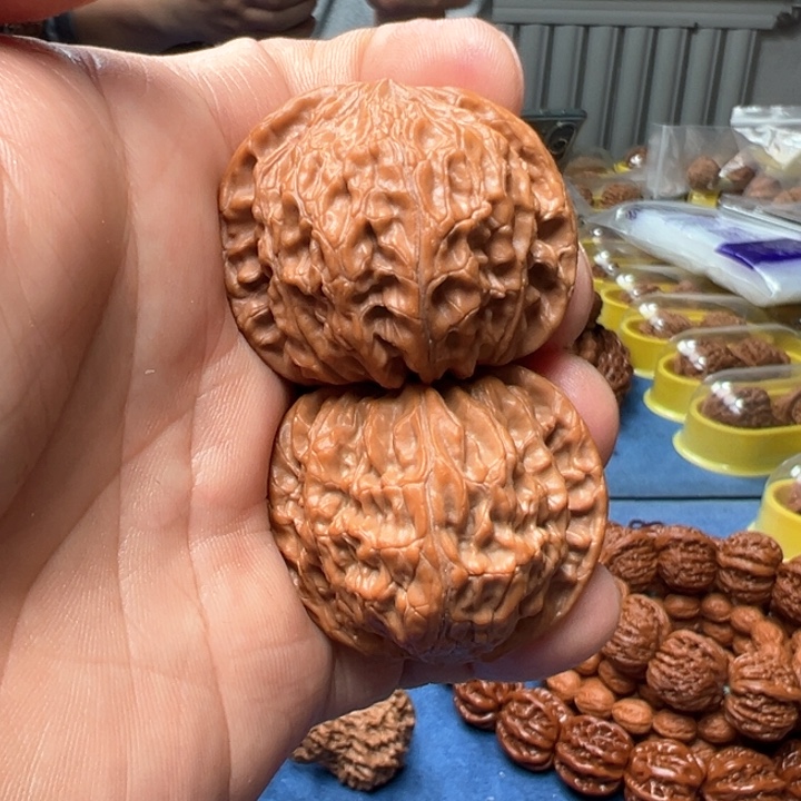 文玩核桃把件全品磨盘