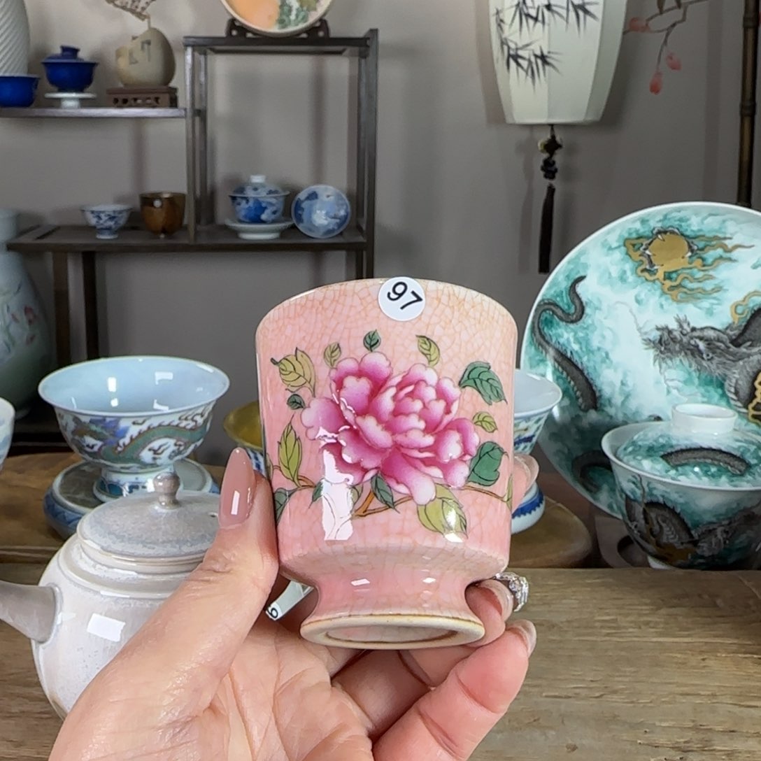 杯丫*丫景德镇陶瓷柴烧多人