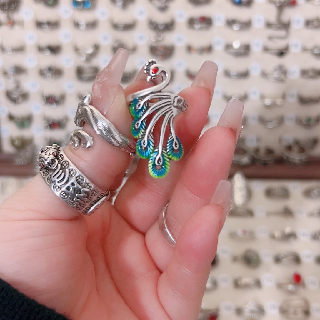 铜合金新款彩色大孔雀