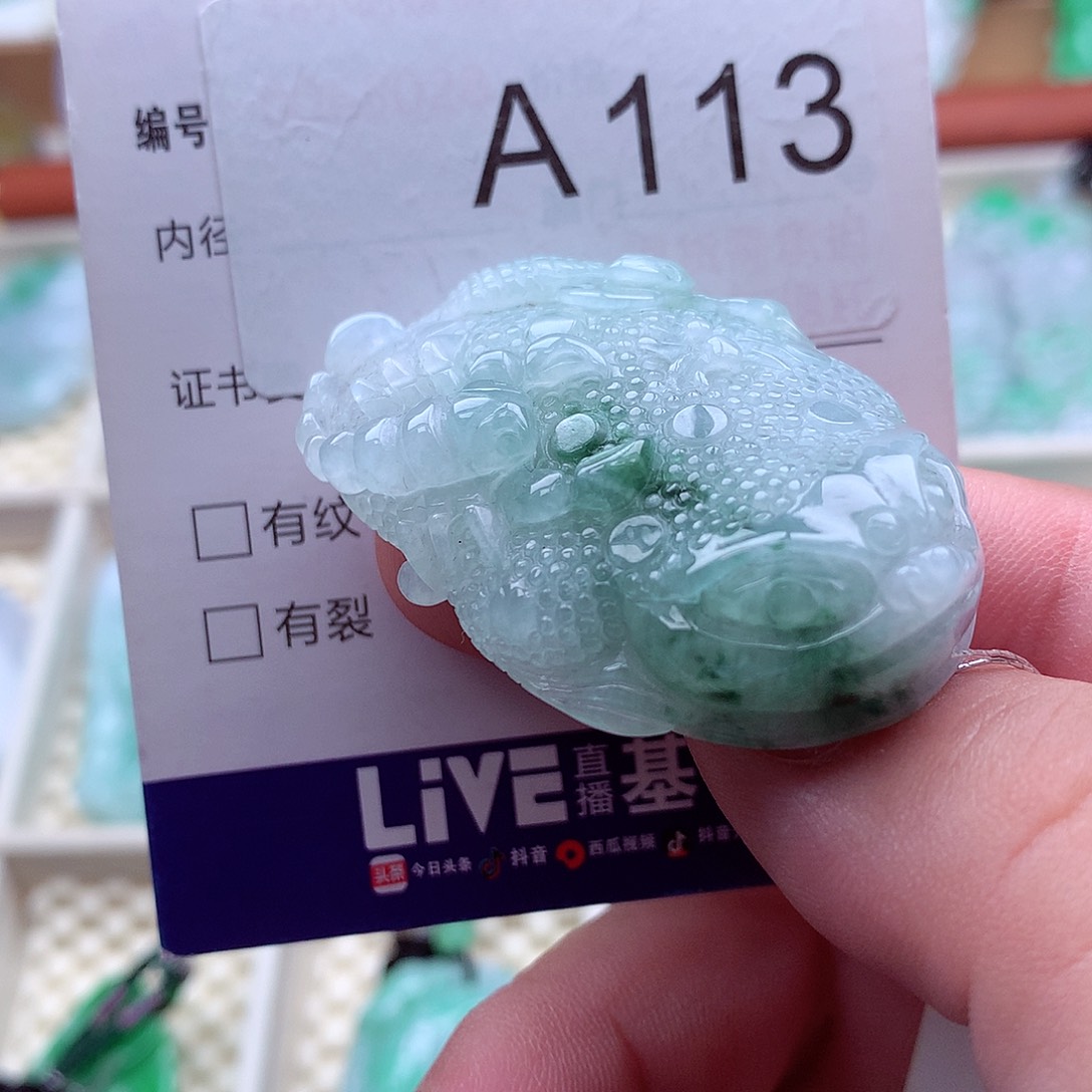 翡翠未镶嵌吊坠(不含链)