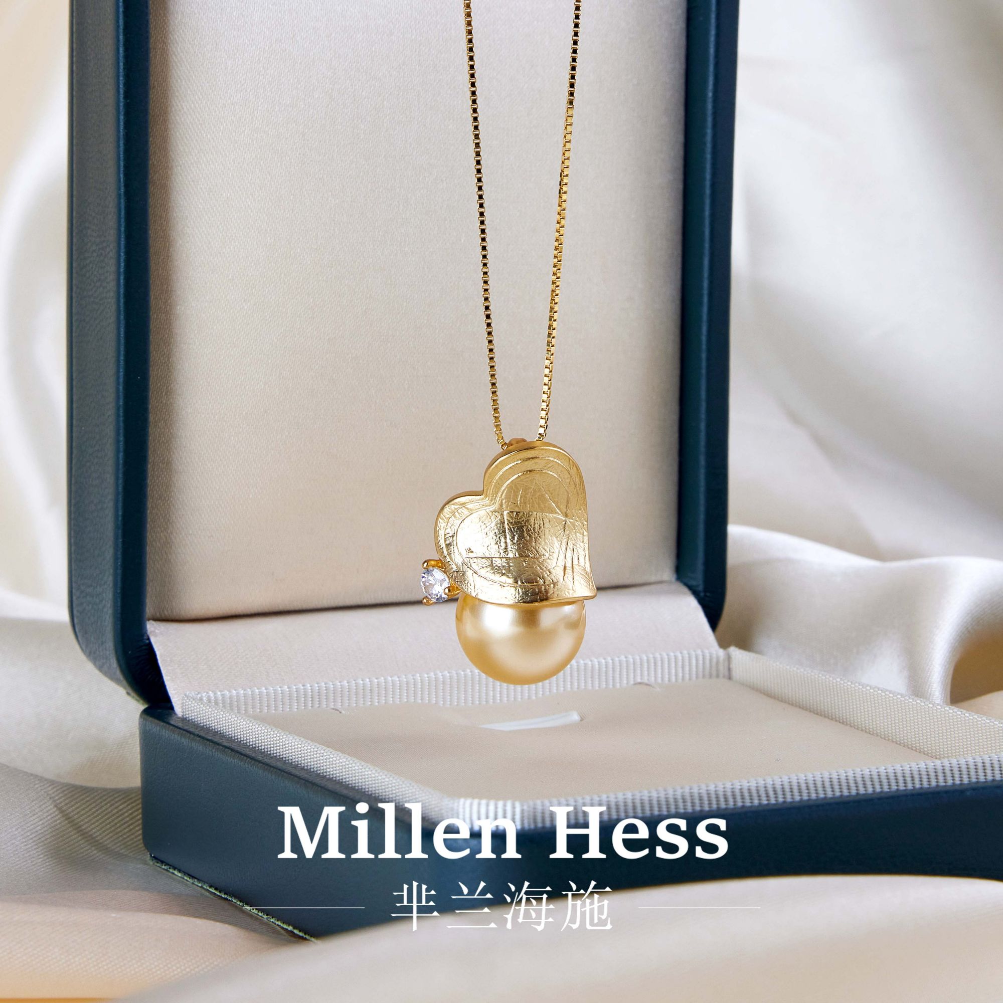 铜合金项链 一叶14mm项链女款2025年新款爆款轻奢小众高级感吊坠