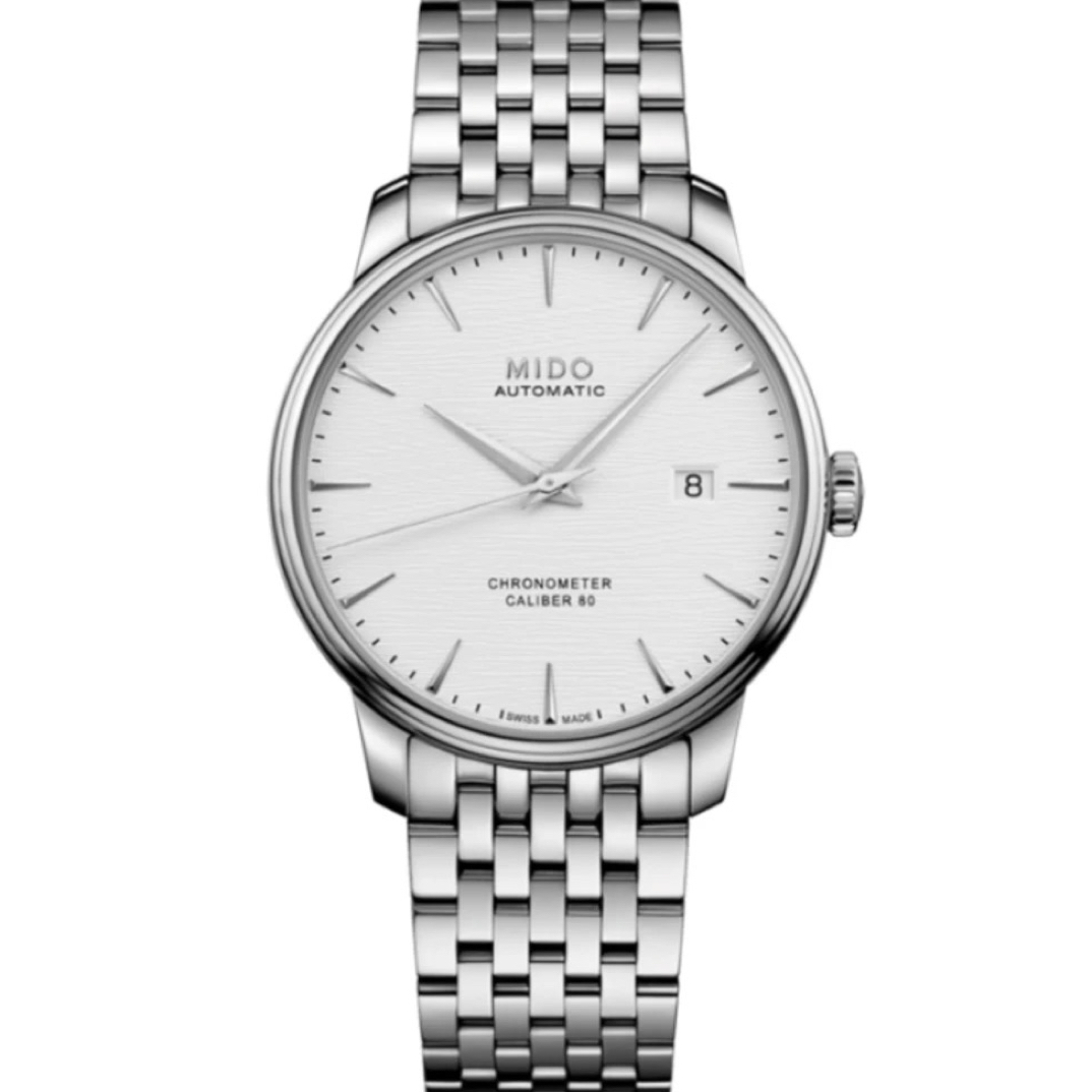 99新 Mido/美度 名汇/贝伦赛丽波纹款M027.408/全套盒卡/表径40MM