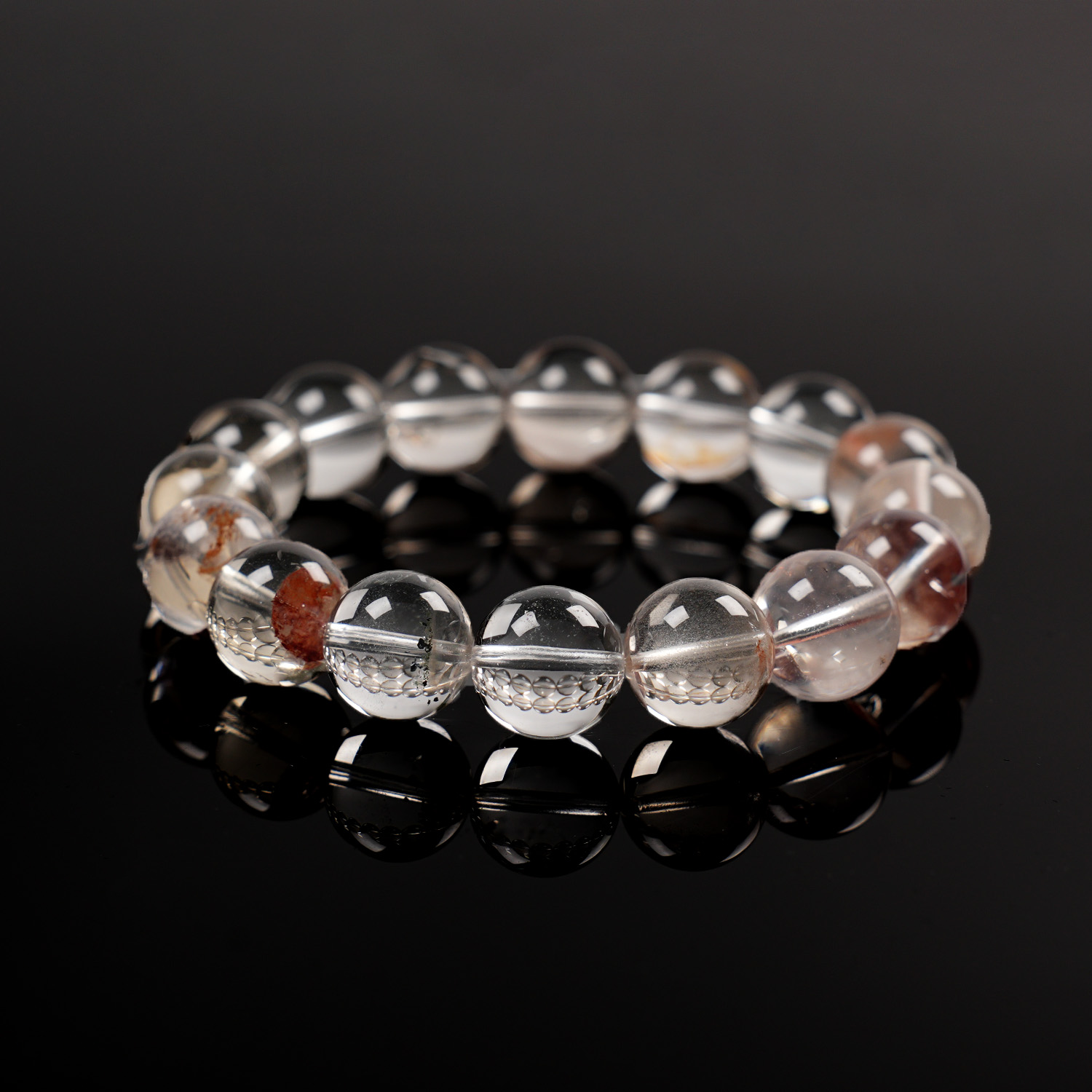 Z780  plus版高净体红泥骸骨闪灵手串 多样性发其一