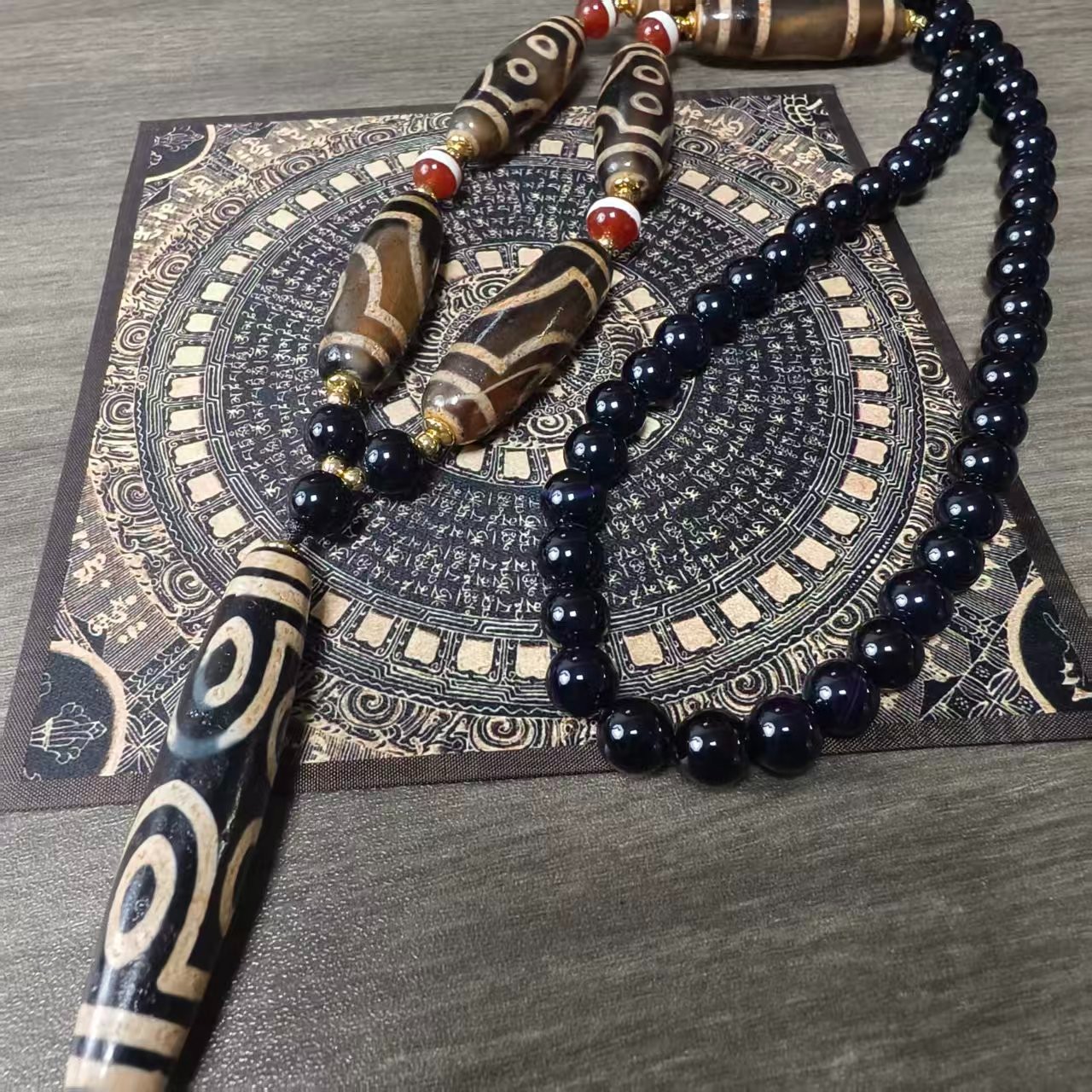 精品藏式七眼天珠项链