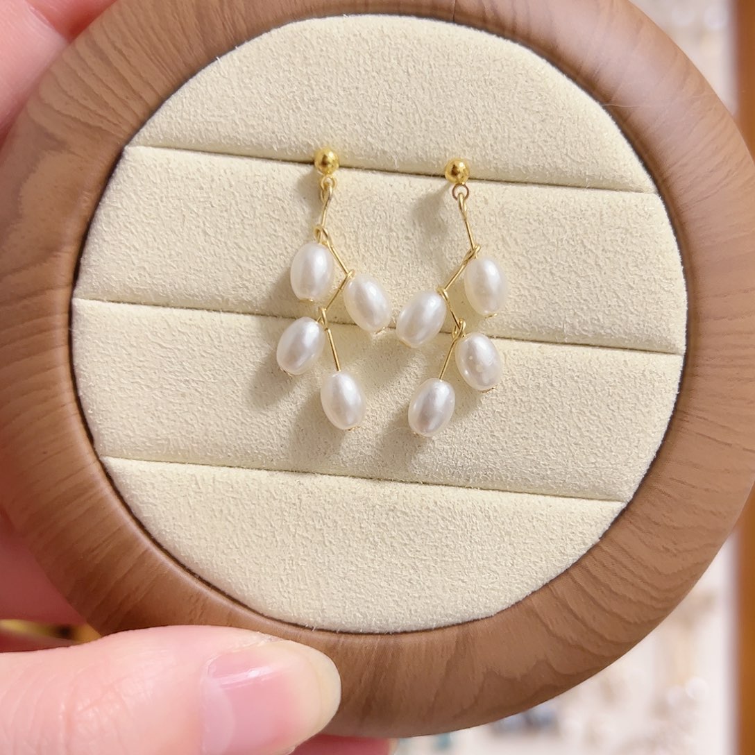 银S925镶嵌原创手作淡水珍珠