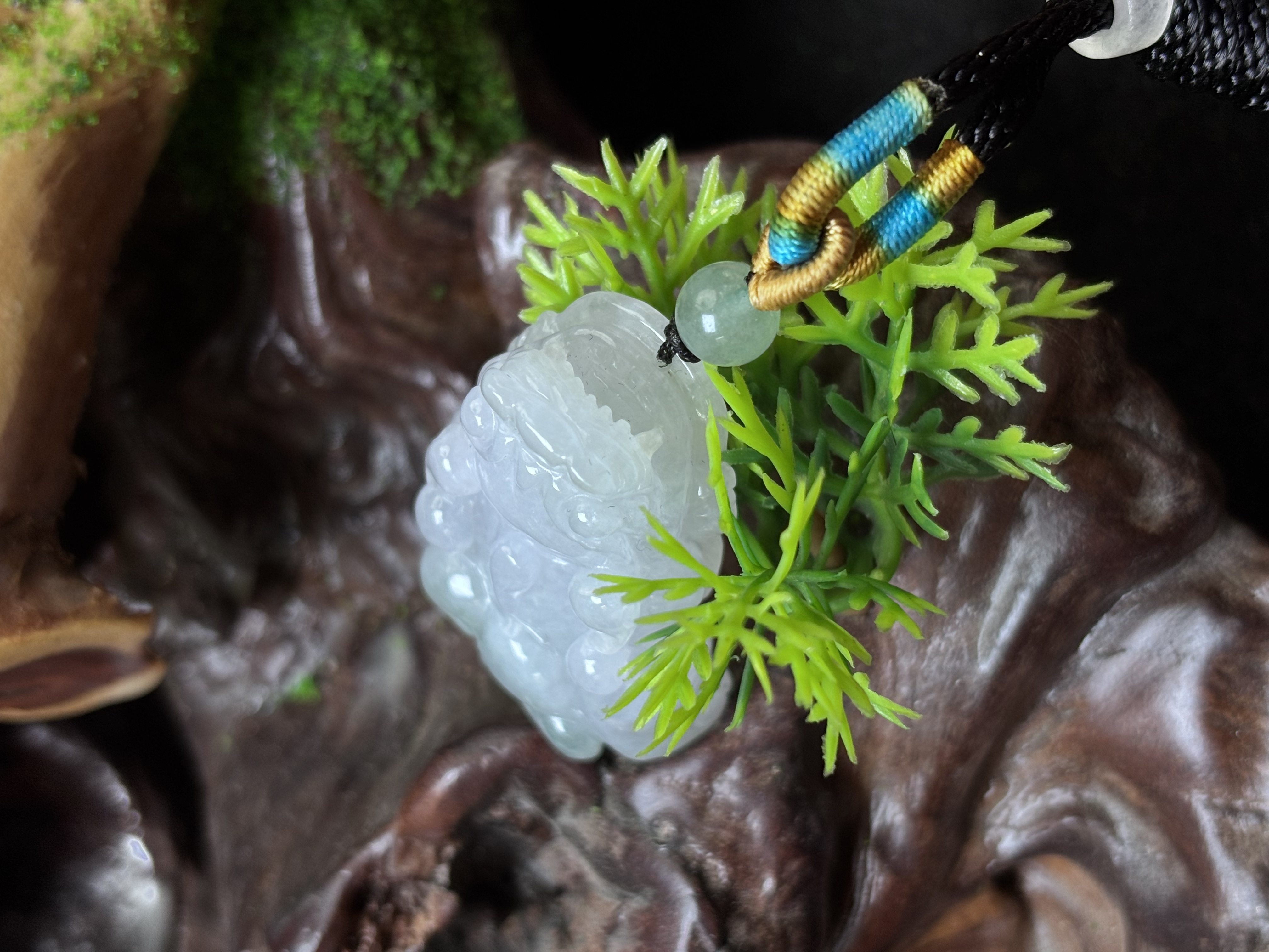 缅甸天然A 货翡翠貔貅挂件男女同款