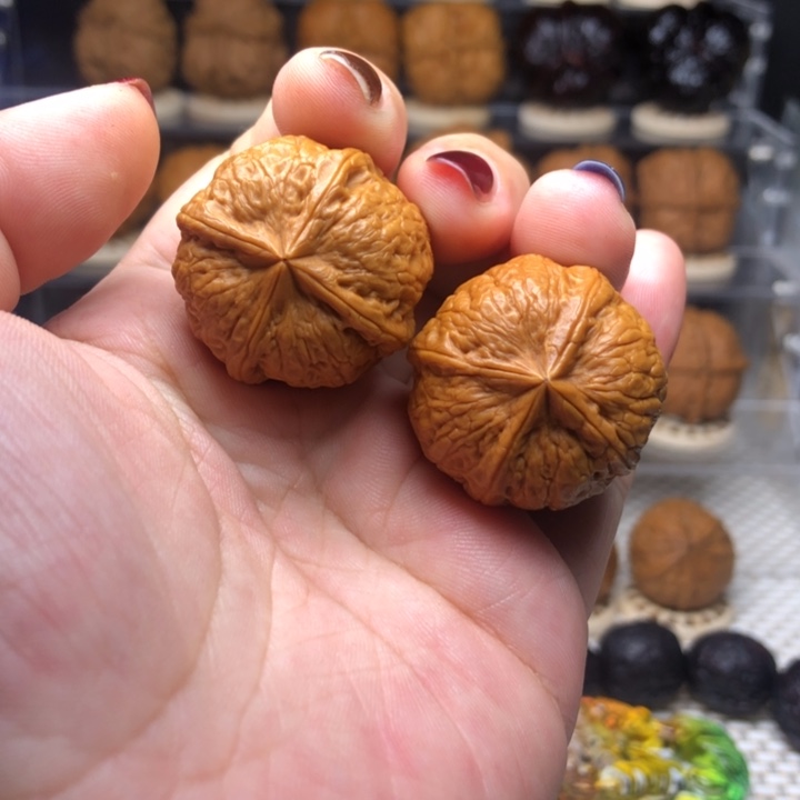 把件文玩核桃7门墩四楞30尺