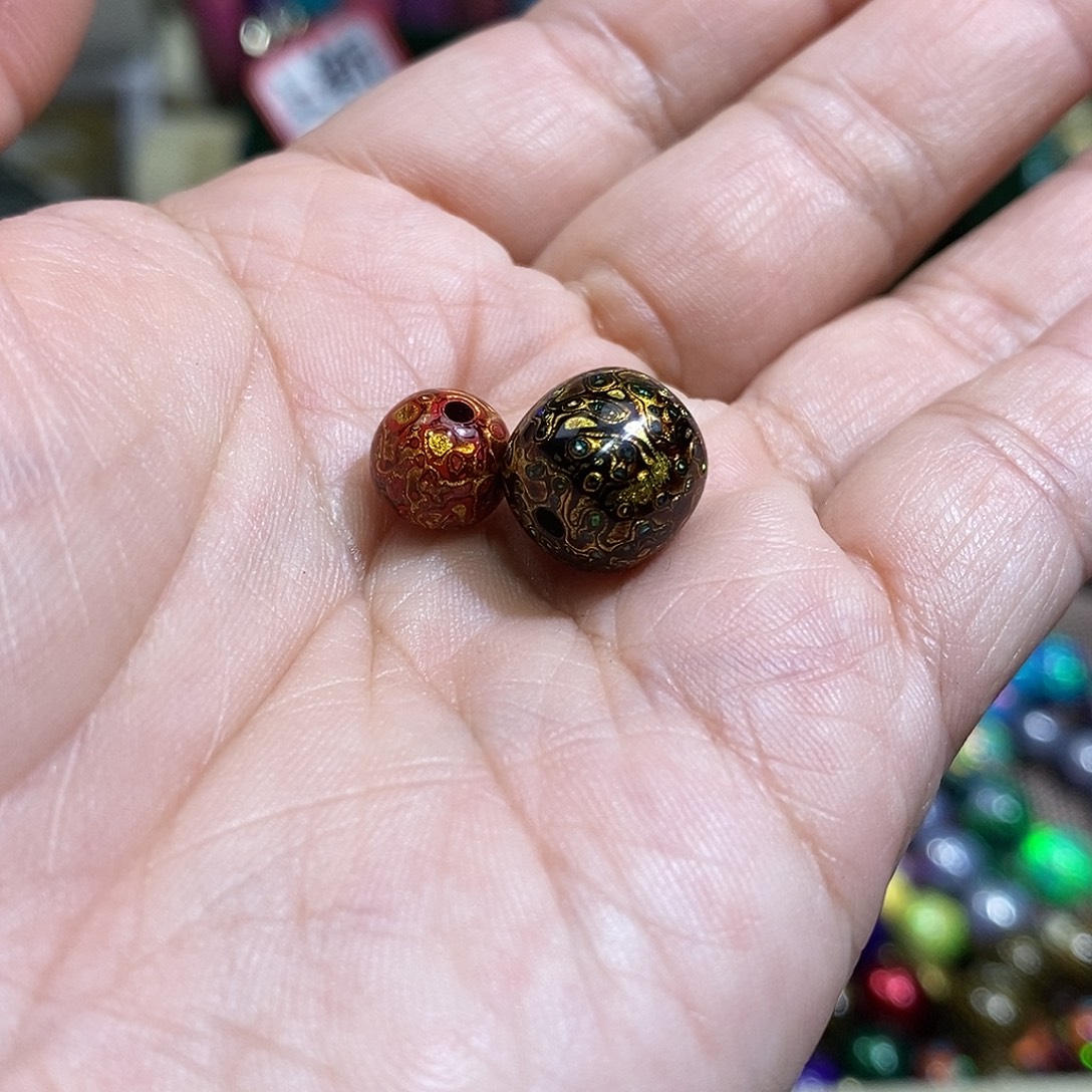 留***下大漆珠黑金红欧铂