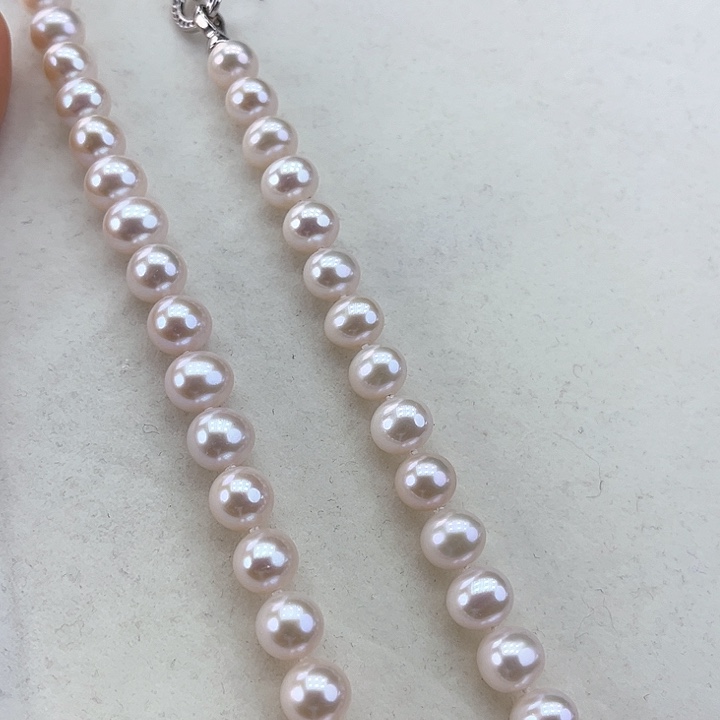 淡水珍珠颈饰银S925镶嵌➕9高品极光蔓塔