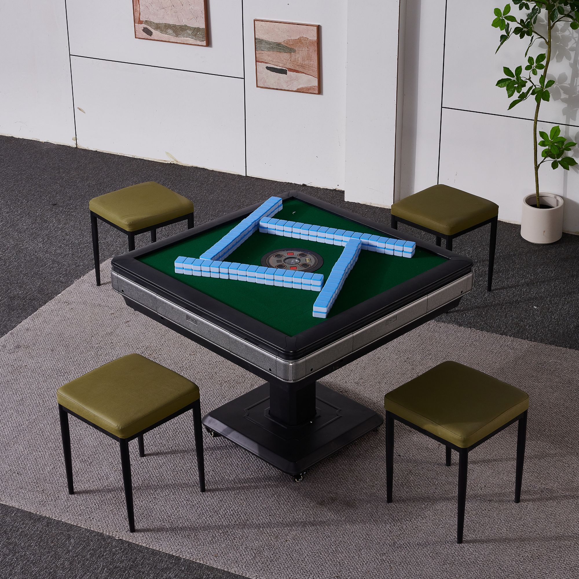 棋牌室专用麻将椅靠背舒适家用打麻将小方凳包邮