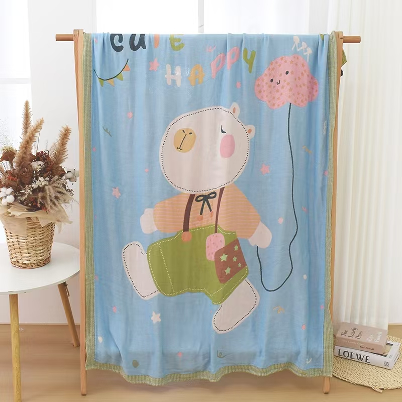 M【小童年】120*150cm竹纤维天丝冷感毯轻薄柔软亲肤可机洗