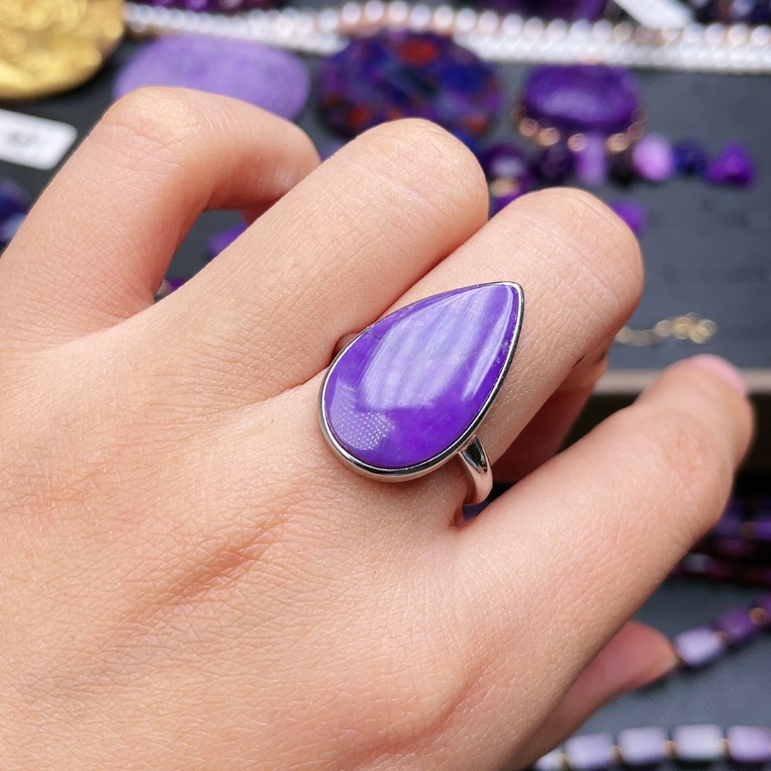 苏纪石（舒俱来）戒指银S925镶嵌