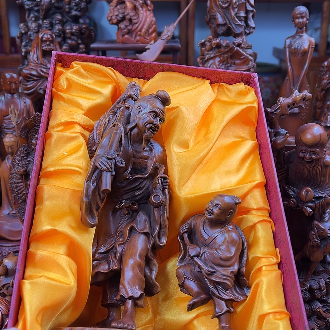 黄杨木黄杨木雕刻高度22厘米