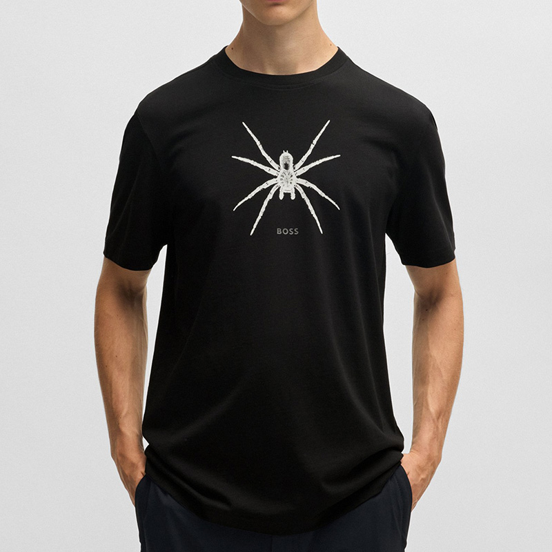 HUGO BOSS雨果博斯男士短袖T恤夏季新款圆领休闲经典时尚百搭半袖