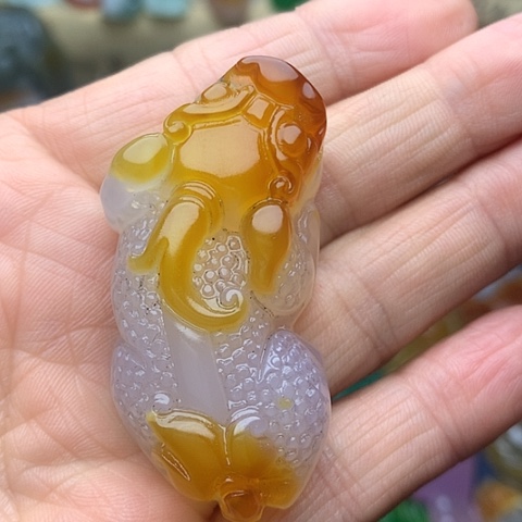 玛瑙/玉髓珠宝奇石未镶嵌挂