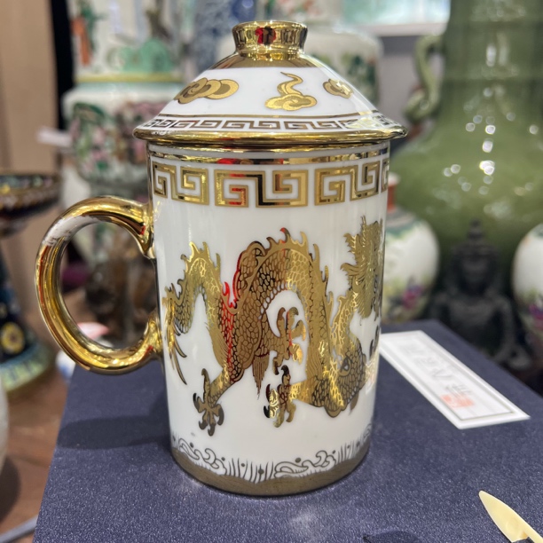 当代描金马克杯带礼盒