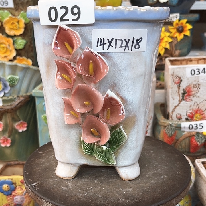 紫砂花盆粗陶材质多肉花盆
