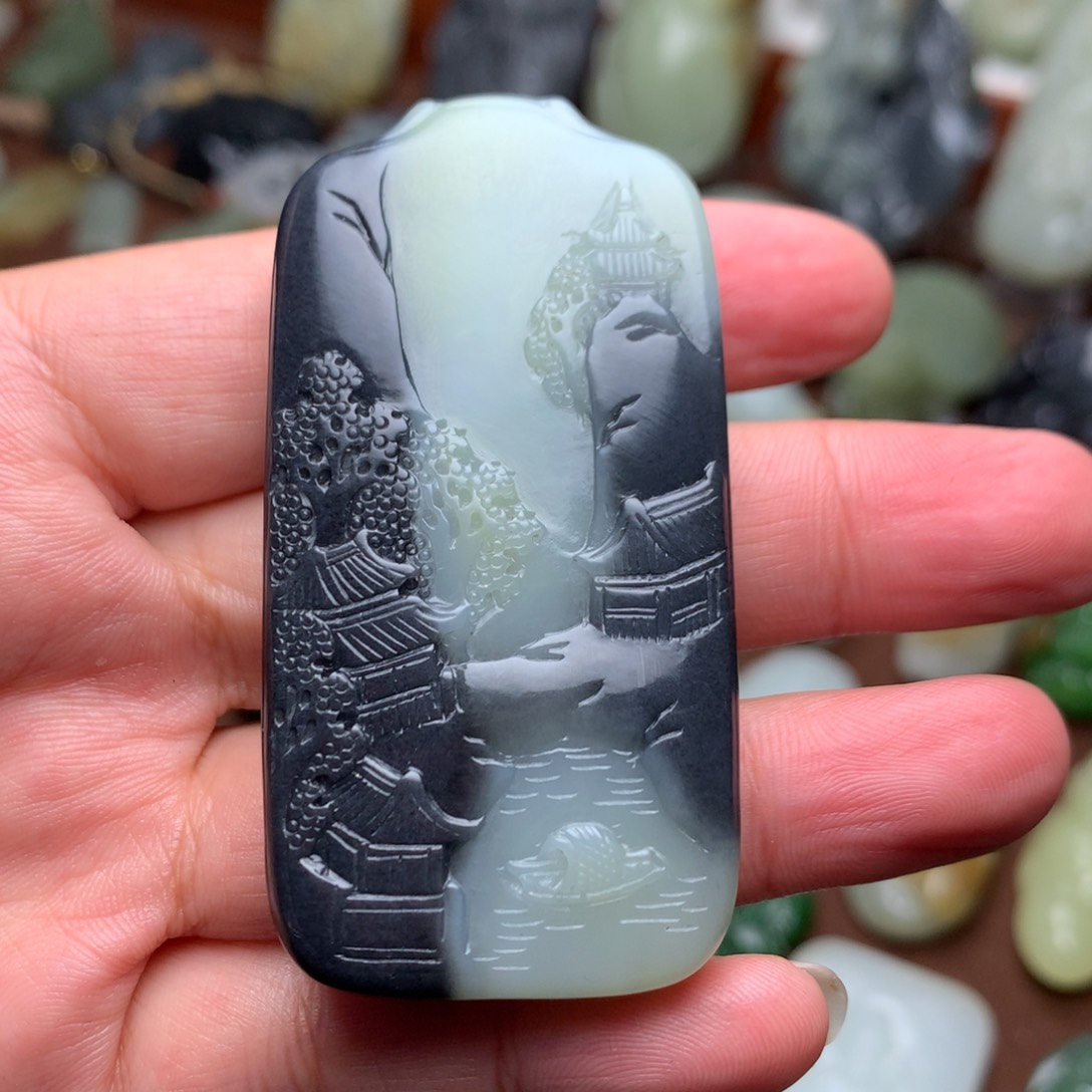 和田玉挂件未镶嵌