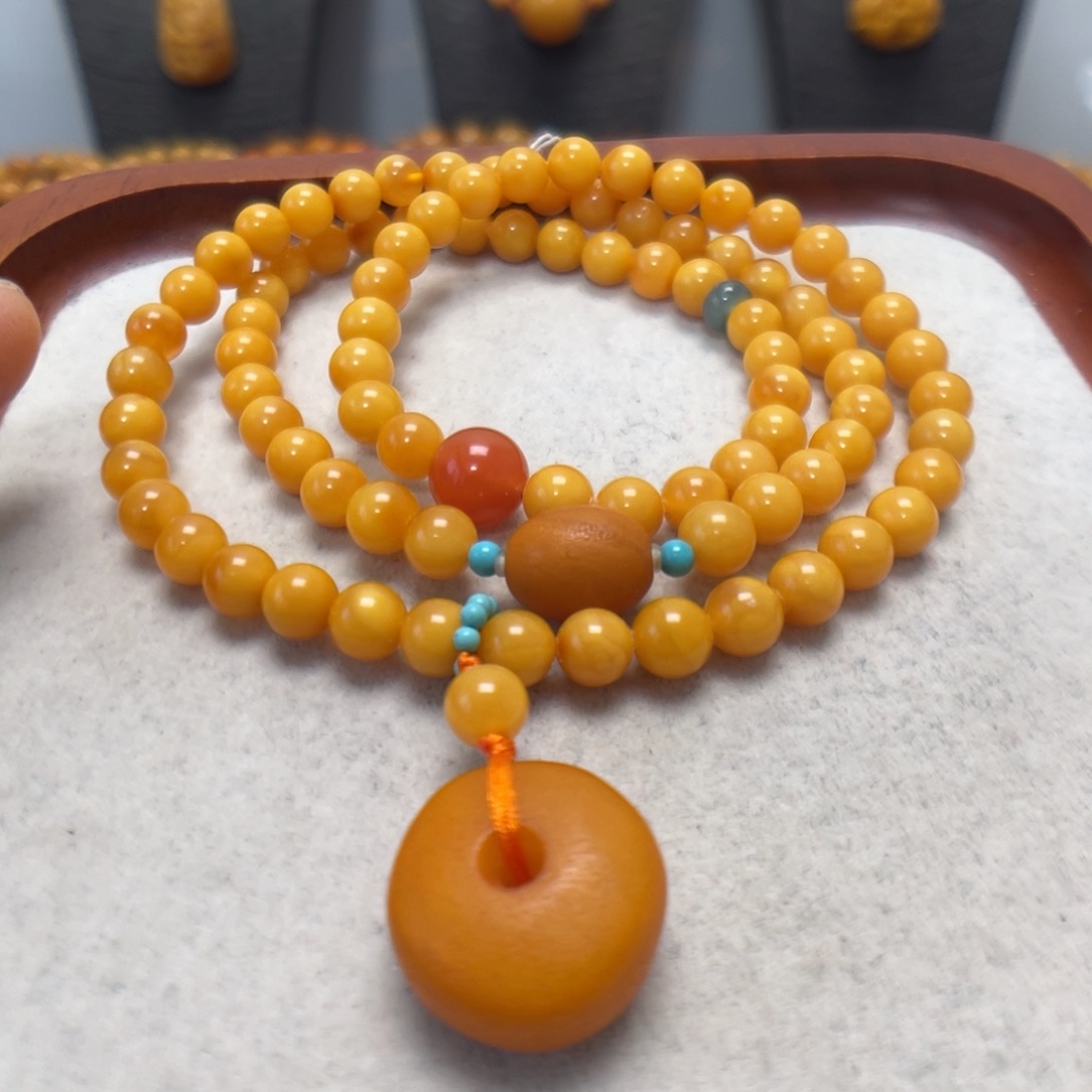 蜜蜡未镶嵌手串蜜蜡