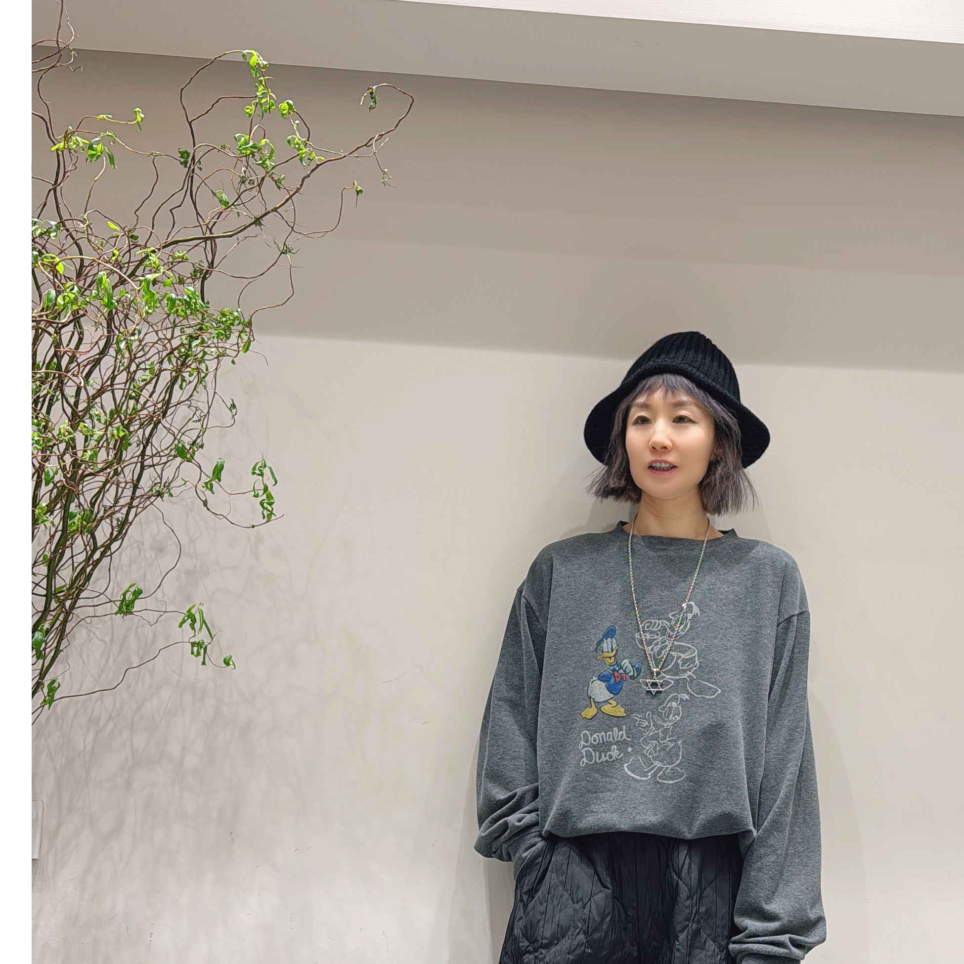 喜悦出品｜丫丫｜卡通减龄涂鸦长袖T恤25年新款