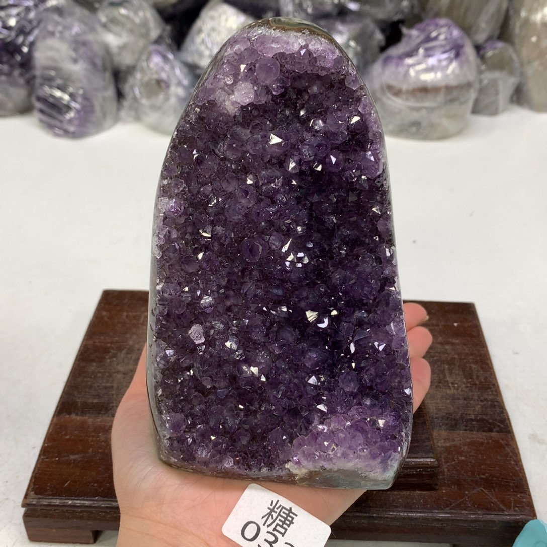 紫晶摆件未镶嵌水晶
