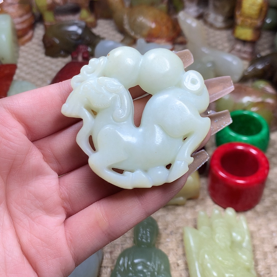 白玉菩提吊坠挂件