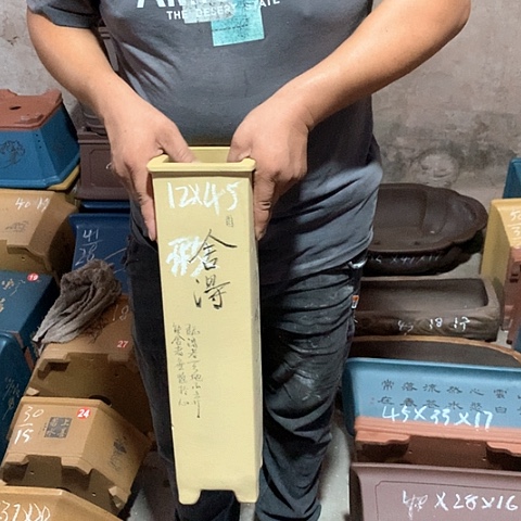 紫砂花盆手工艺品