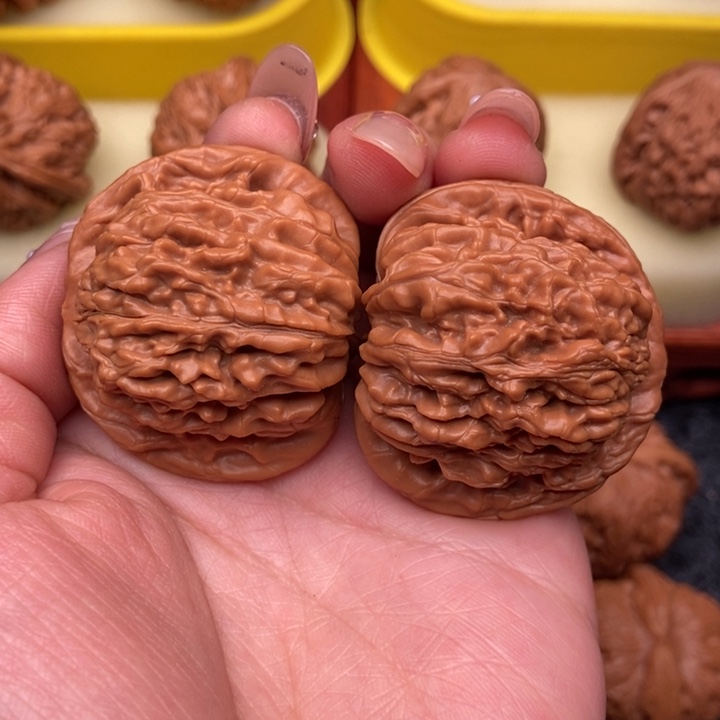 文玩核桃把件42全品四座楼