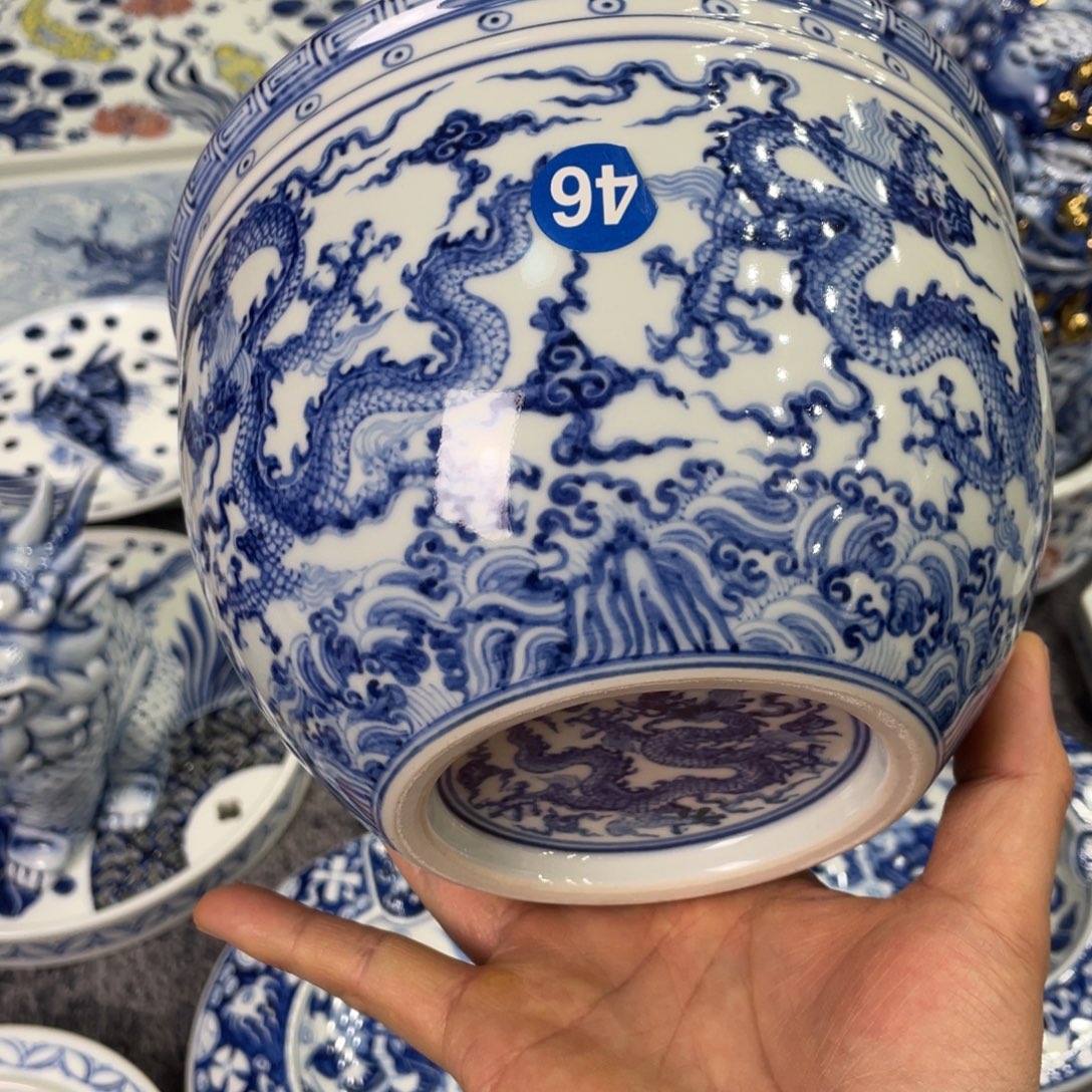 锁***秋景德镇陶瓷手工手绘