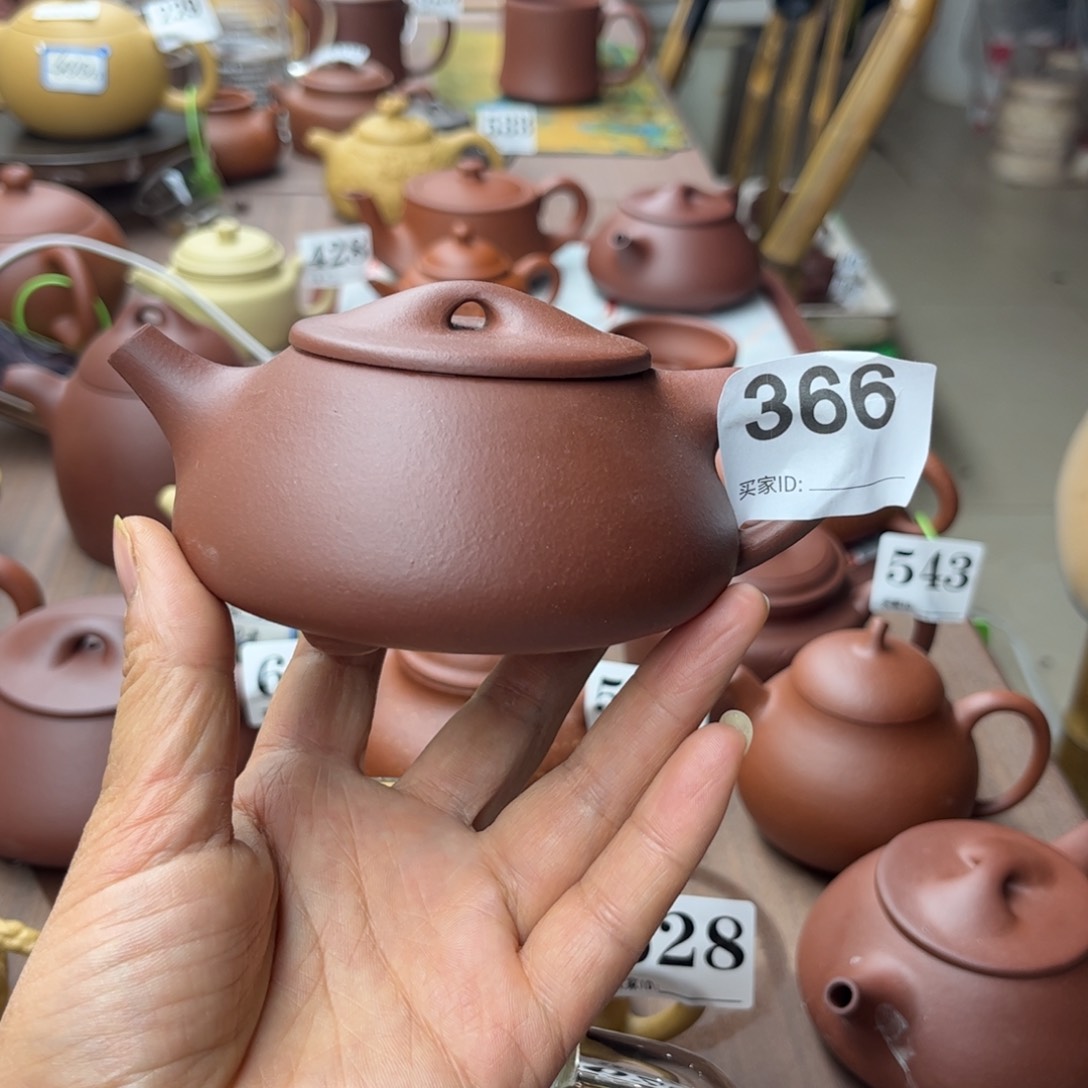 紫砂茶壶紫泥半手190cc