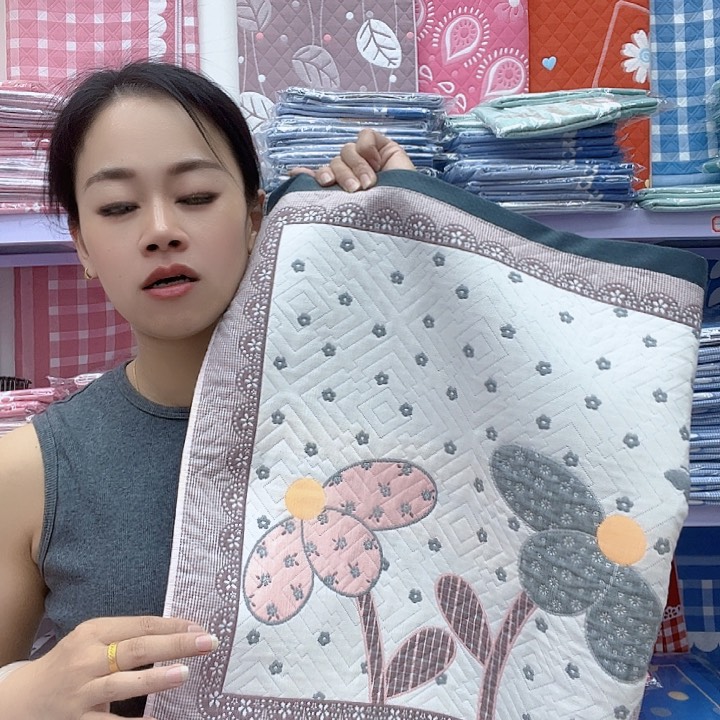 棉灰色椰子树纯棉