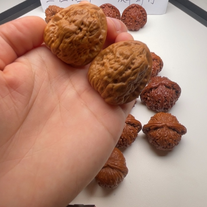 把件文玩核桃34尺金西金蟾