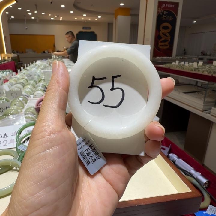 和田玉未镶嵌手镯875