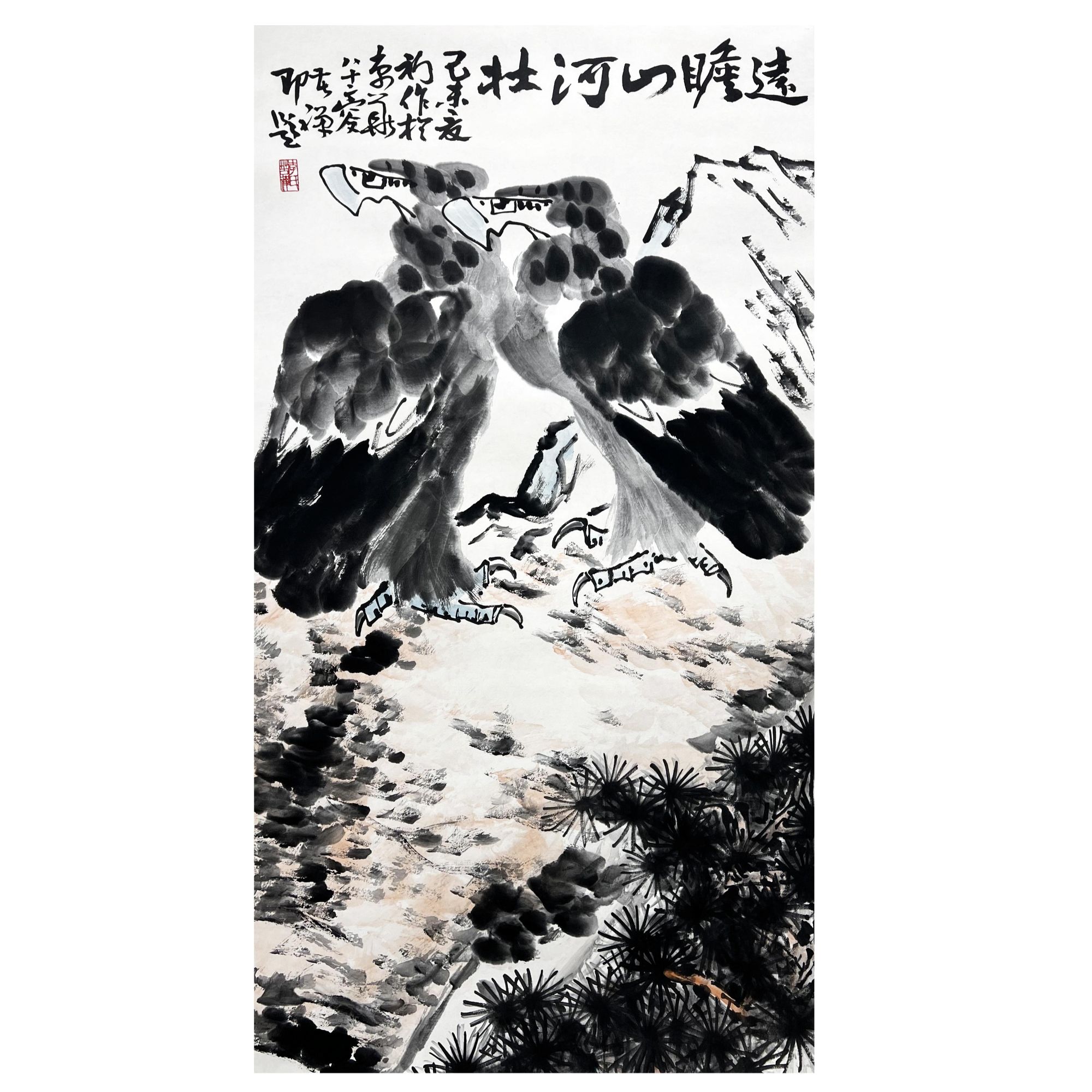 L苦禅   花鸟   136*68cm