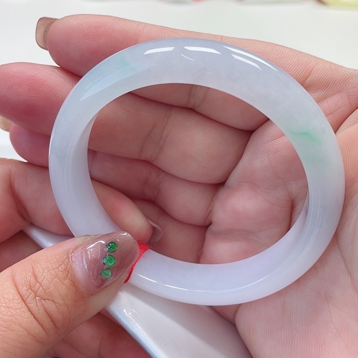 翡翠手镯未镶嵌缅甸翡翠手镯56圈