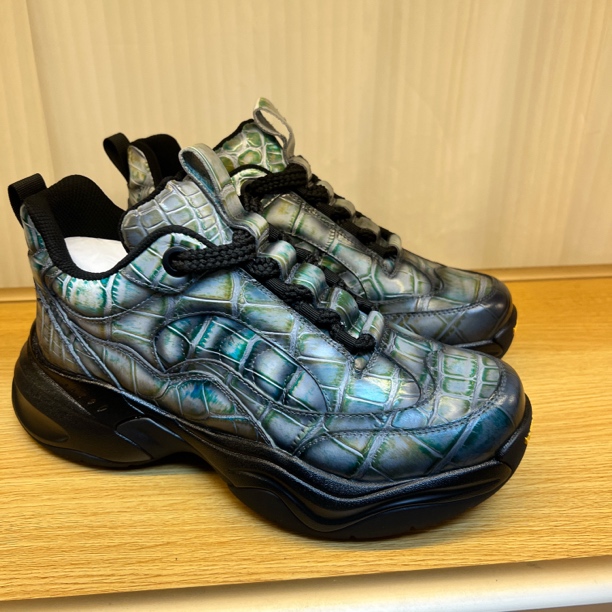 16281P-7V黄兰定制稀有皮男鞋