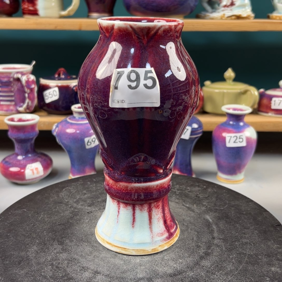 瓷片全品无暇花瓶玉石釉