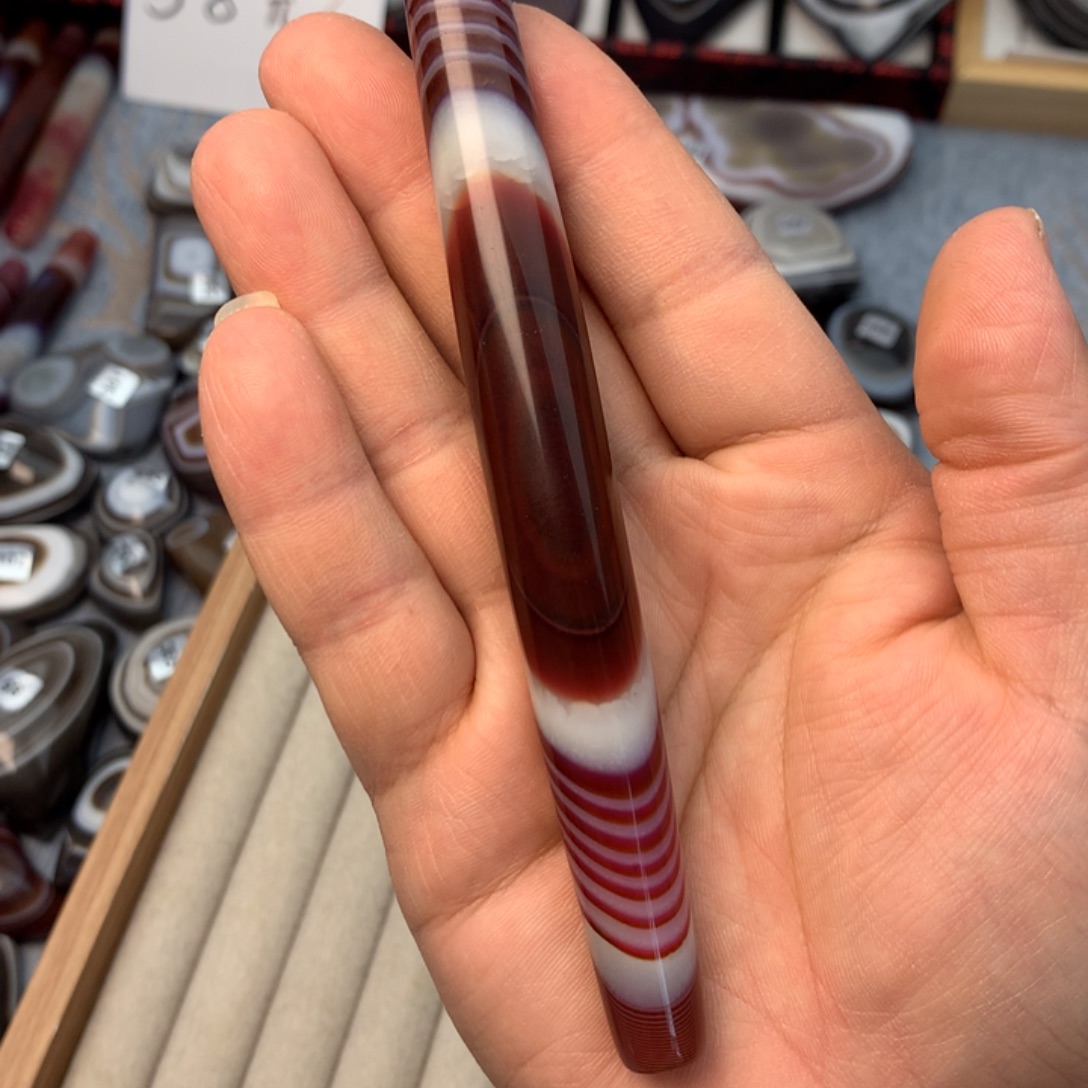 S***n玛瑙/玉髓散珠缠丝玛瑙