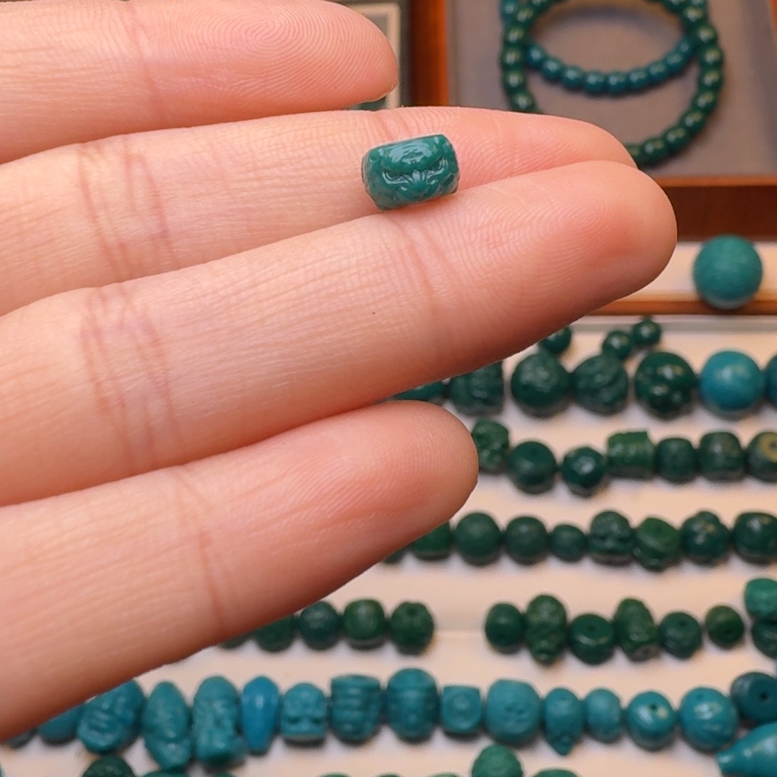 强***子玻璃颈饰文玩配饰11