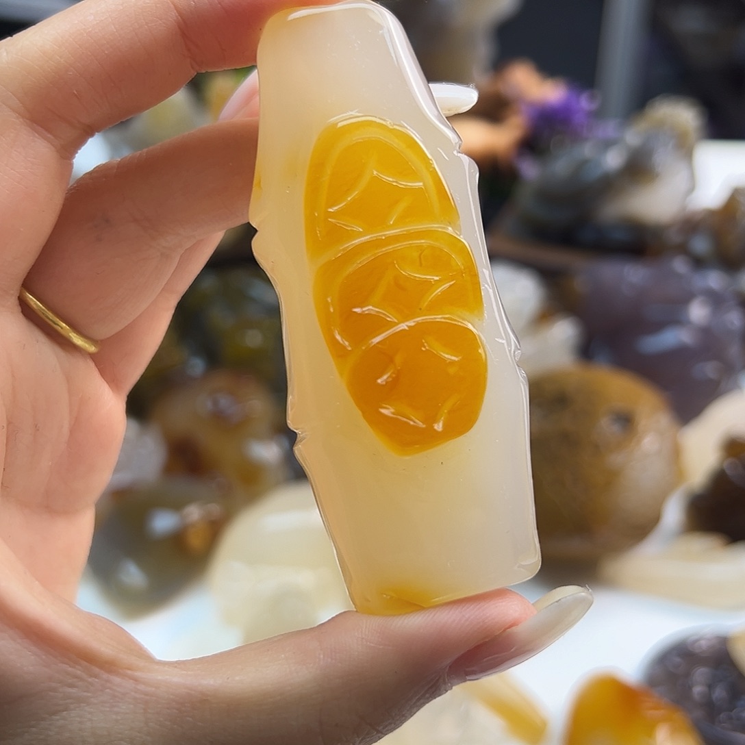 玛瑙/玉髓未镶嵌吊坠(不含链)